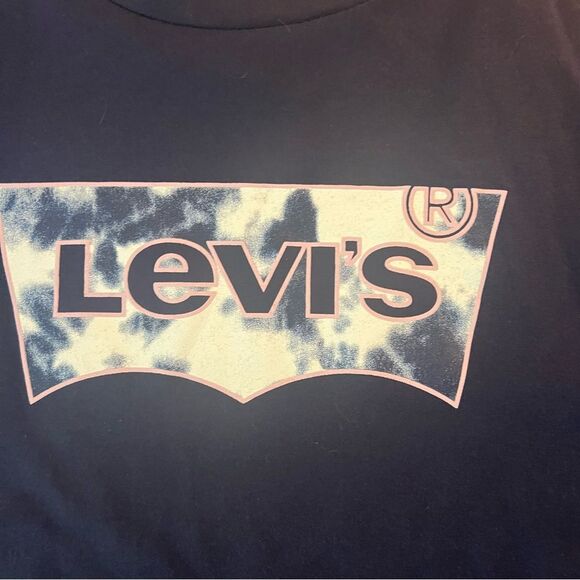 Levi’s Navy blue LONG SLEEVE top NWT 🏷️ Sz M (10-12) girls - Picture 2 of 11